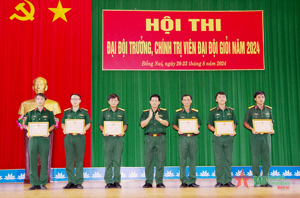 Sư đoàn 309 thi đại đội trưởng, chính trị viên đại đội giỏi năm 2024