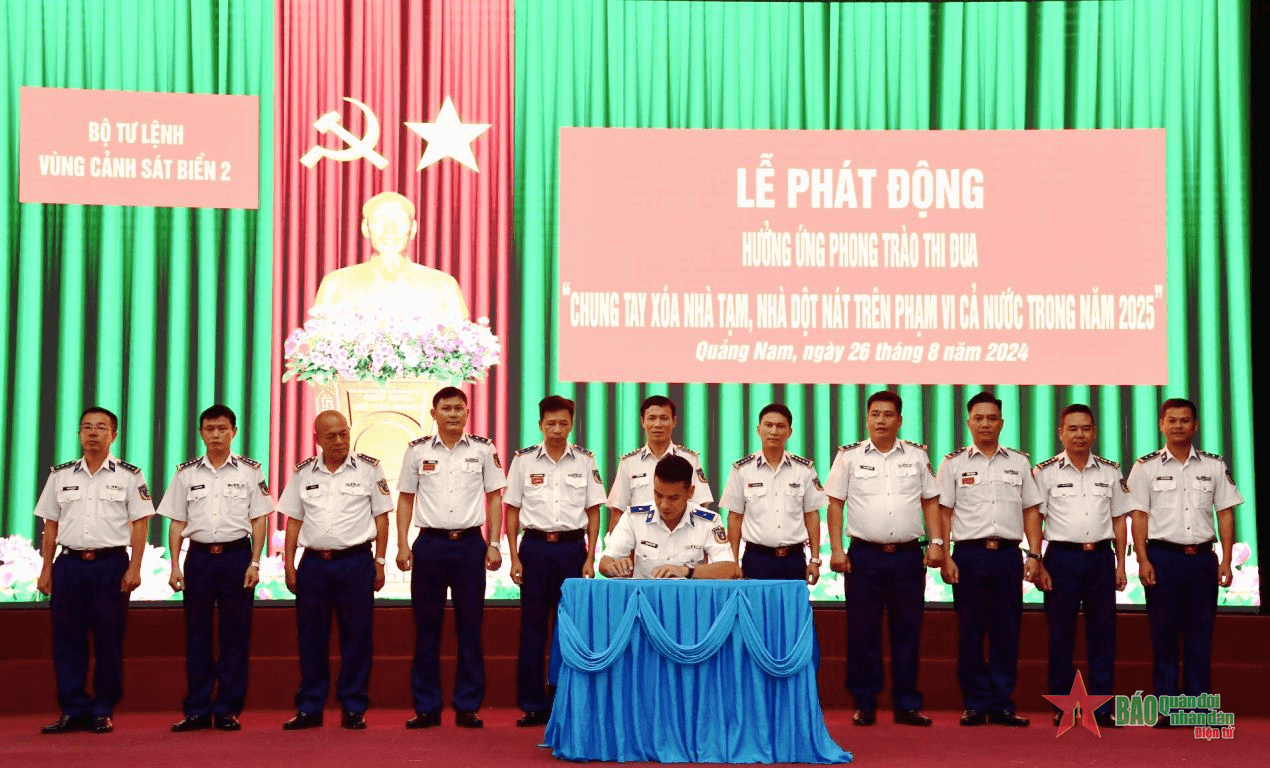 Vùng Cảnh sát biển 2 “Chung tay xóa nhà tạm, nhà dột nát”