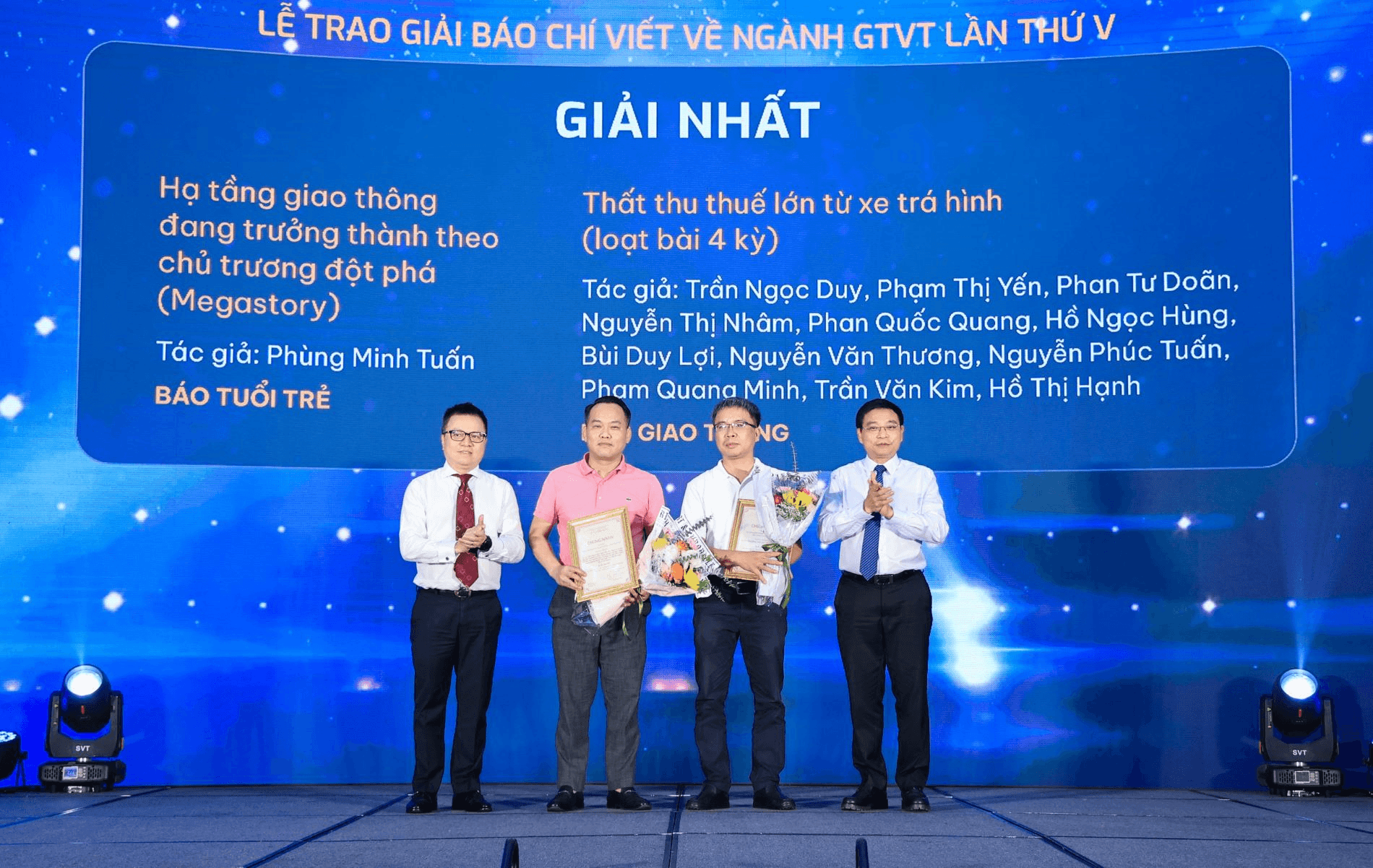 Trao giải báo chí viết về ngành giao thông vận tải