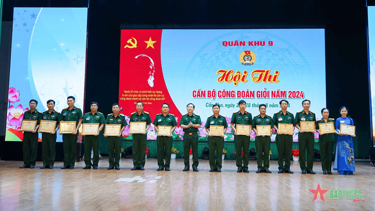 Quân khu 9 bế mạc Hội thi cán bộ Công đoàn giỏi