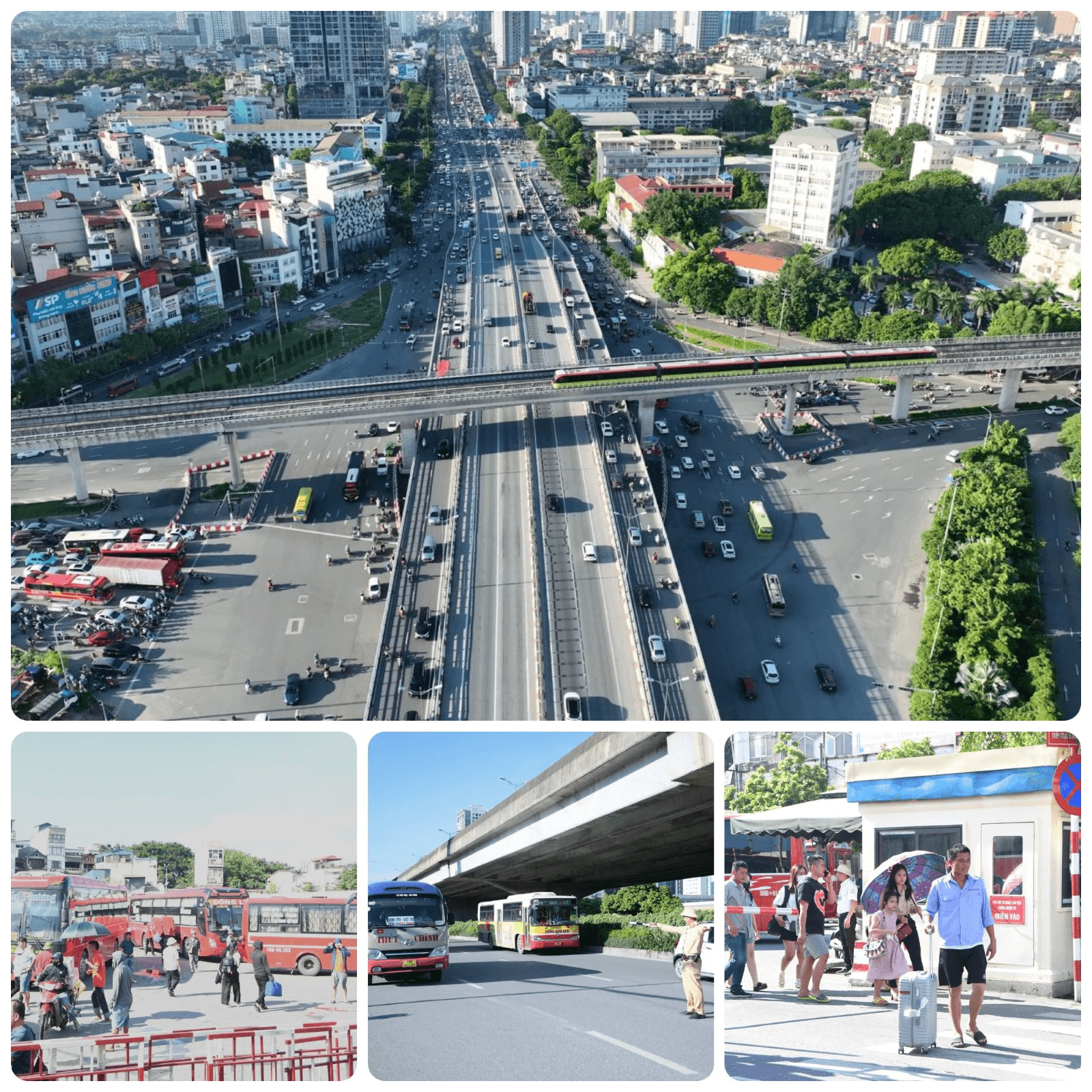 Người dân nô nức rời Hà Nội về quê nghỉ lễ