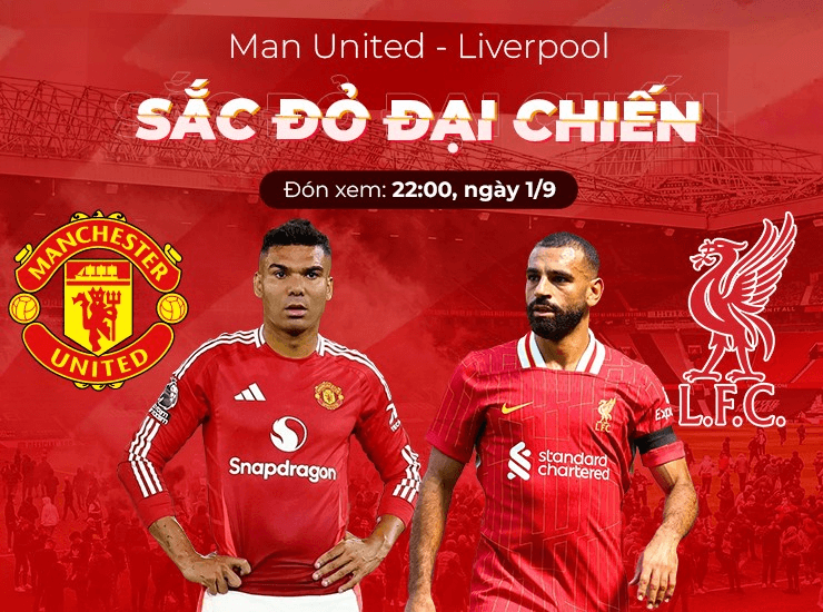 Lịch thi đấu vòng 3 giải Ngoại hạng Anh 2024-2025: Tâm điểm derby nước Anh