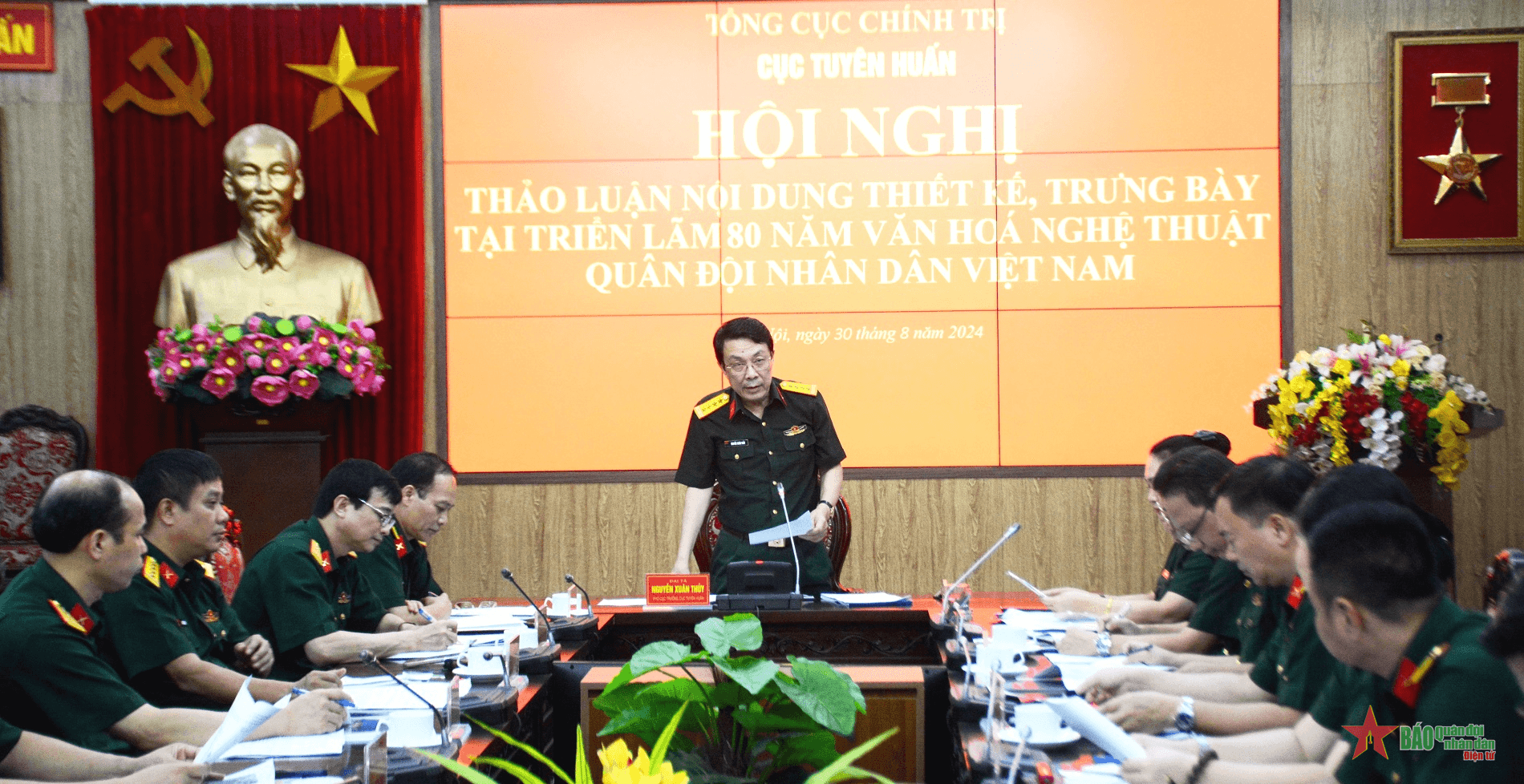 Triển khai tổ chức Triển lãm 80 năm văn hóa nghệ thuật Quân đội