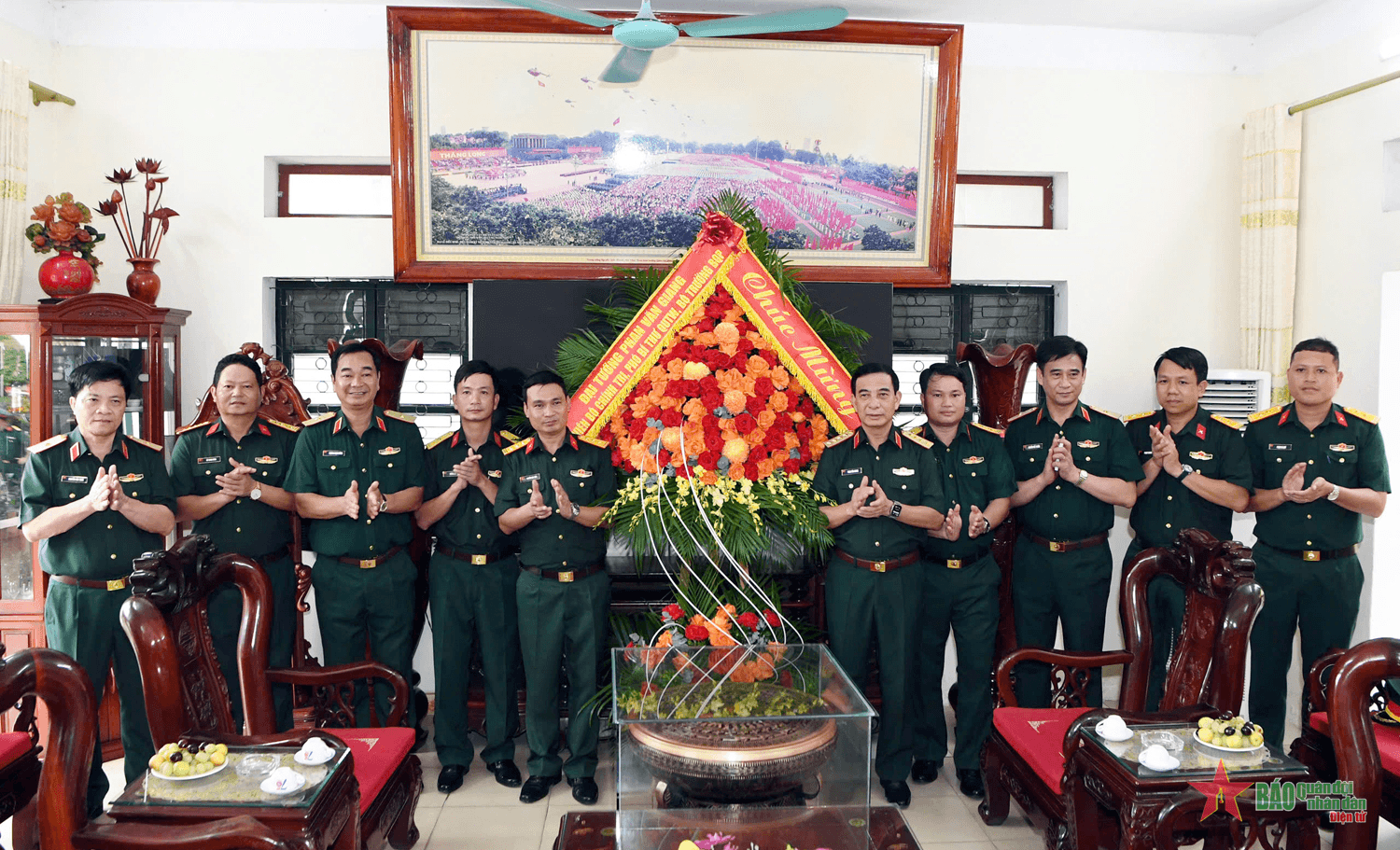 Đại tướng Phan Văn Giang kiểm tra, chúc mừng Trung đoàn 209, Sư đoàn 312, Quân đoàn 12