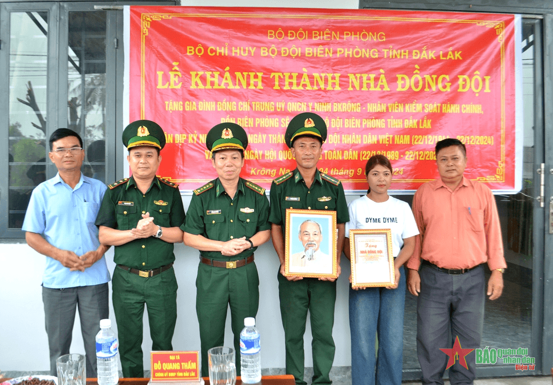 Bộ đội Biên phòng tỉnh Đắk Lắk: Khánh thành “Nhà đồng đội” tặng gia đình quân nhân có hoàn cảnh khó khăn
