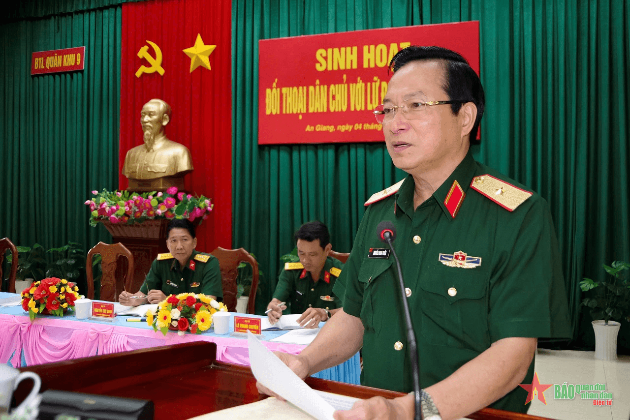 Quân khu 9 tổ chức đối thoại dân chủ cơ sở năm 2024