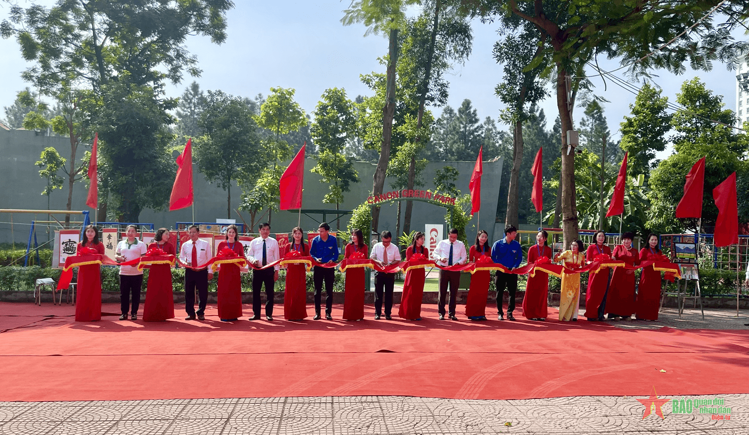 Bàn giao công trình “Công viên xanh hữu nghị Canon” năm 2024