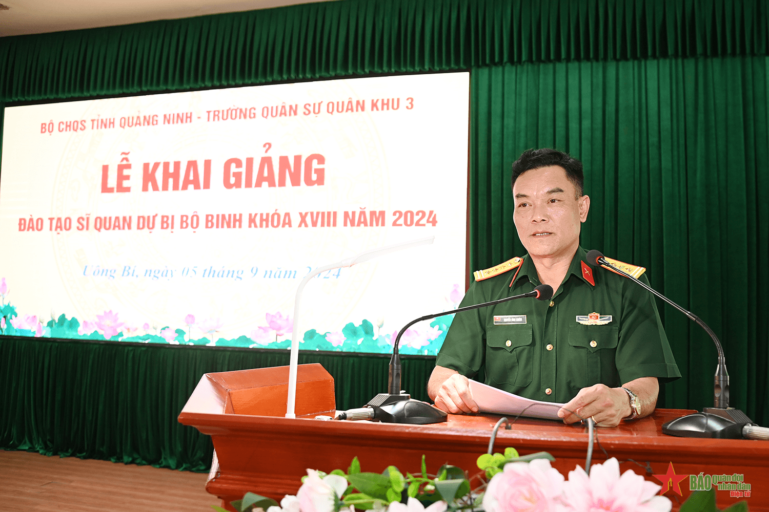 Quảng Ninh: Khai giảng đào tạo sĩ quan dự bị khóa XVIII năm 2024
