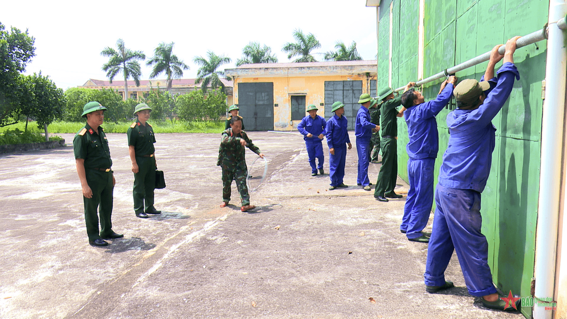 Bộ CHQS tỉnh Thái Bình sẵn sàng ứng phó cơn bão số 3