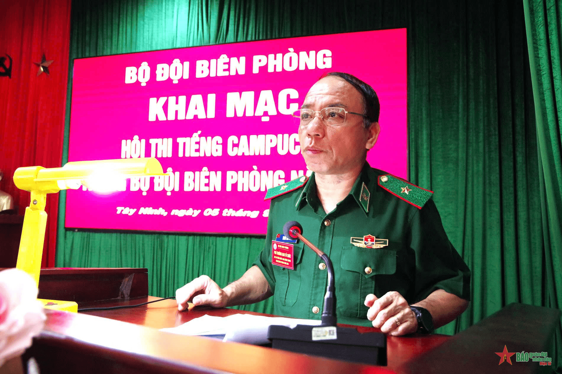 Khai mạc Hội thi tiếng Campuchia trong Bộ đội Biên phòng năm 2024