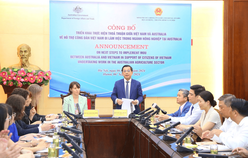 Cho phép tối đa 1.000 lao động Việt Nam làm việc trong lĩnh vực nông nghiệp tại Australia cùng một thời điểm