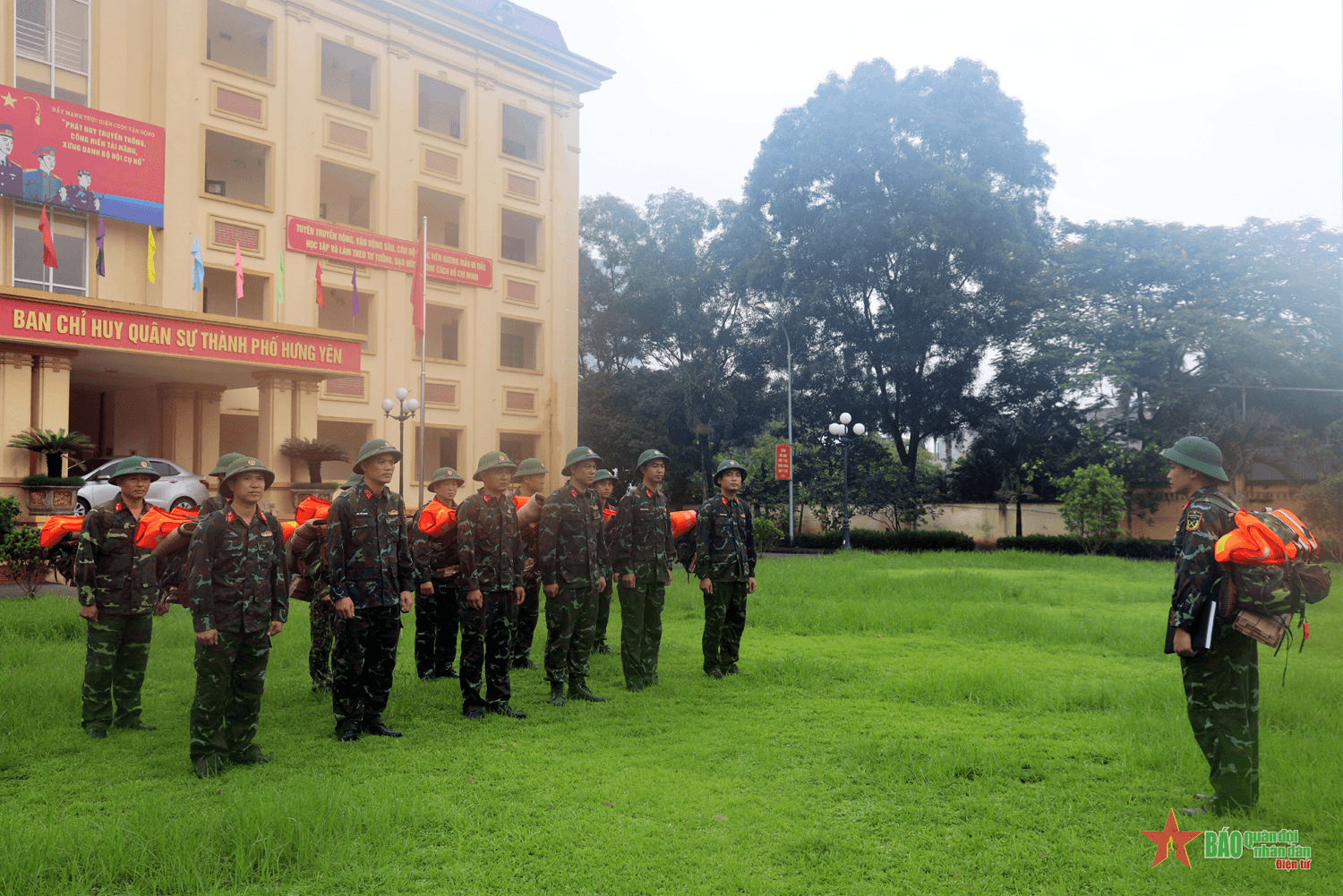 Lực lượng vũ trang tỉnh Hưng Yên sẵn sàng ứng phó với cơn bão số 3