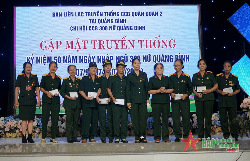 300 nữ cựu chiến binh tỉnh Quảng Bình kỷ niệm 50 năm Ngày nhập ngũ
