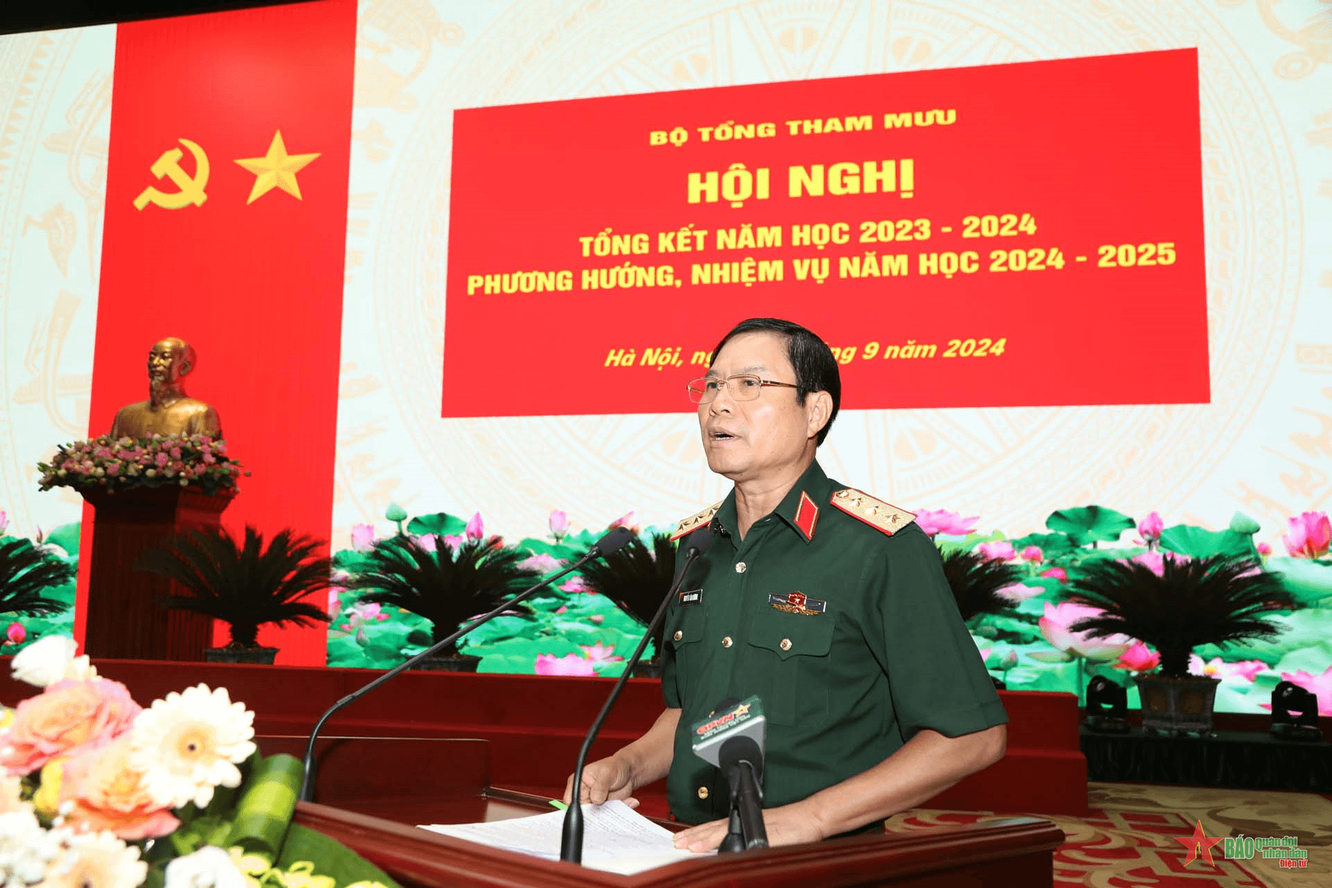Thượng tướng Nguyễn Tân Cương chủ trì Hội nghị tổng kết năm học 2023-2024
