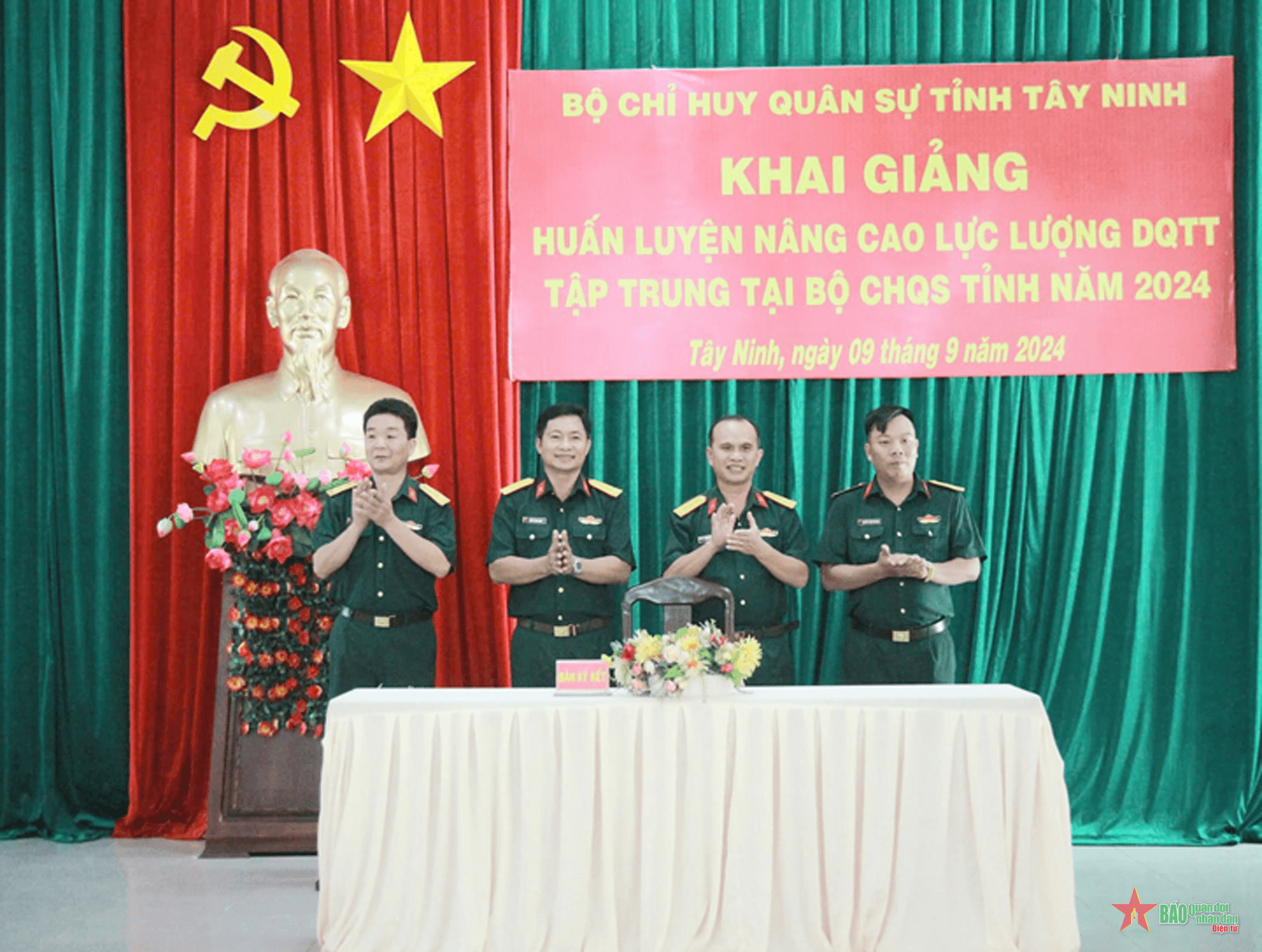 Bộ Chỉ huy Quân sự tỉnh Tây Ninh huấn luyện nâng cao cho dân quân thường trực