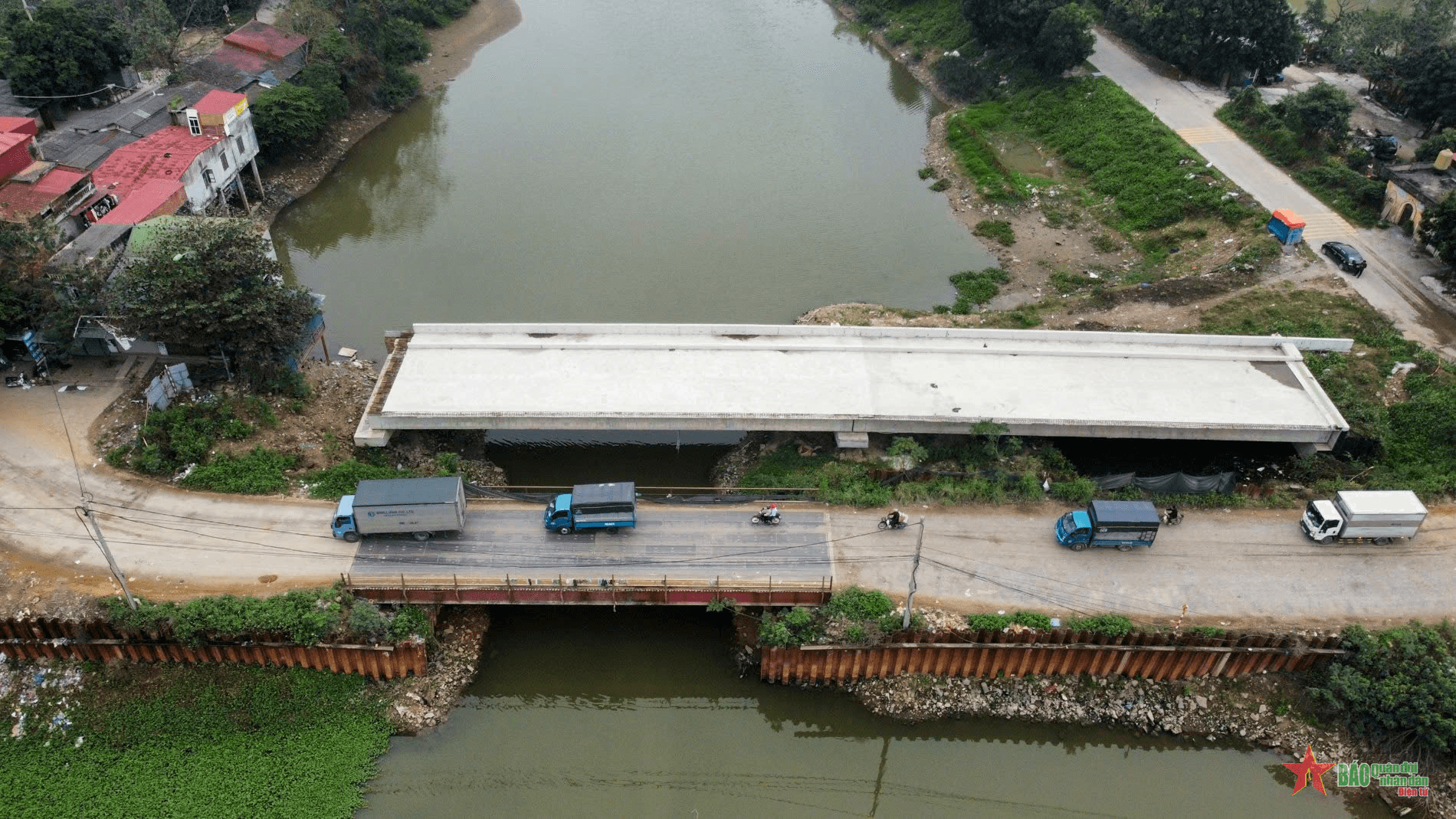 Chủ tịch UBND tỉnh Bắc Ninh chỉ thị cấm phương tiện ô tô lưu thông qua cầu tạm cầu Nét