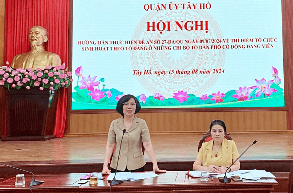 Sinh hoạt theo tổ đảng ở Đảng bộ quận Tây Hồ (Hà Nội): Giải pháp nâng cao chất lượng sinh hoạt đảng