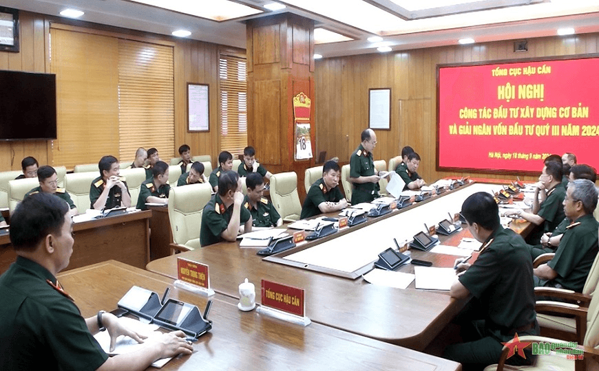 Thiếu tướng Nguyễn Trọng Thiện chủ trì Hội nghị công tác đầu tư xây dựng cơ bản của Tổng cục Hậu cần
