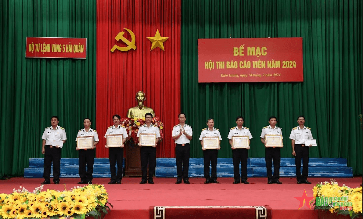 Bộ tư lệnh Vùng 5 Hải quân tổ chức Hội thi báo cáo viên năm 2024
