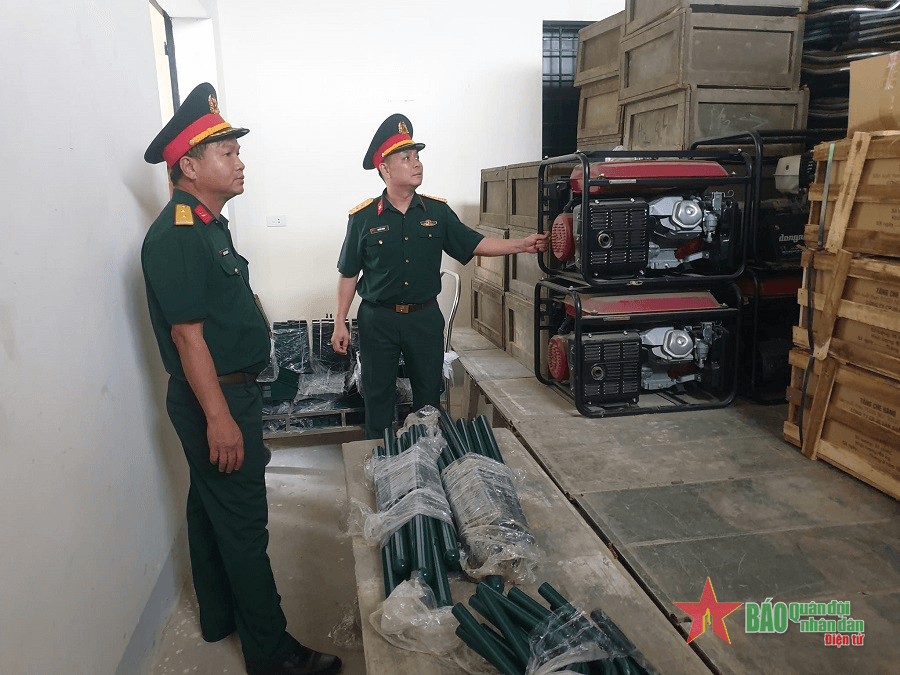 Cục Hậu cần (Quân khu 4) kiểm tra công tác phòng, chống bão số 4