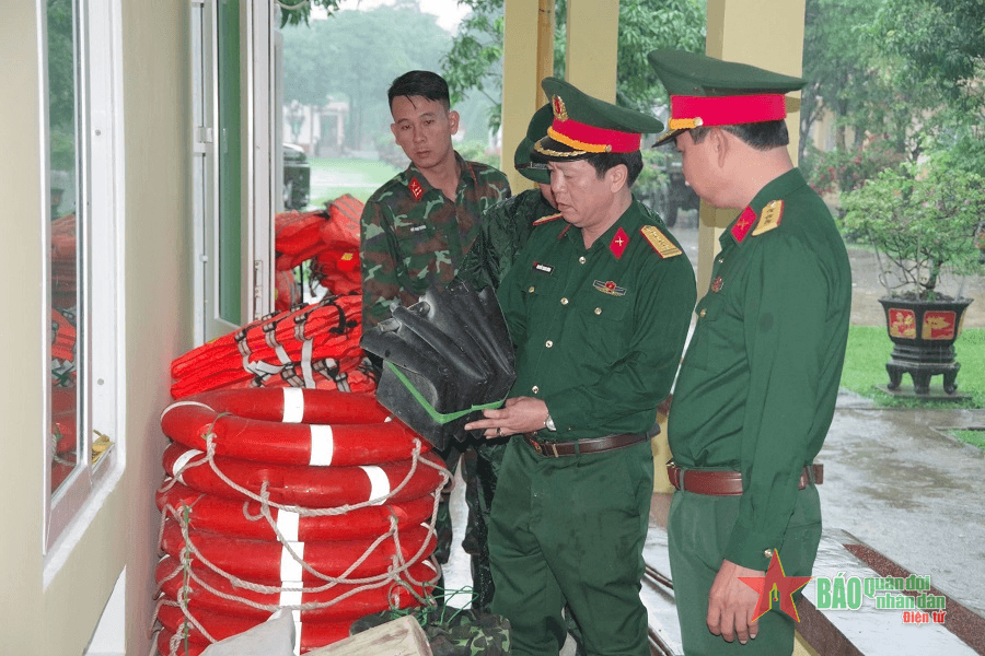 Sư đoàn 968 (Quân khu 4) sẵn sàng ứng phó với bão số 4
