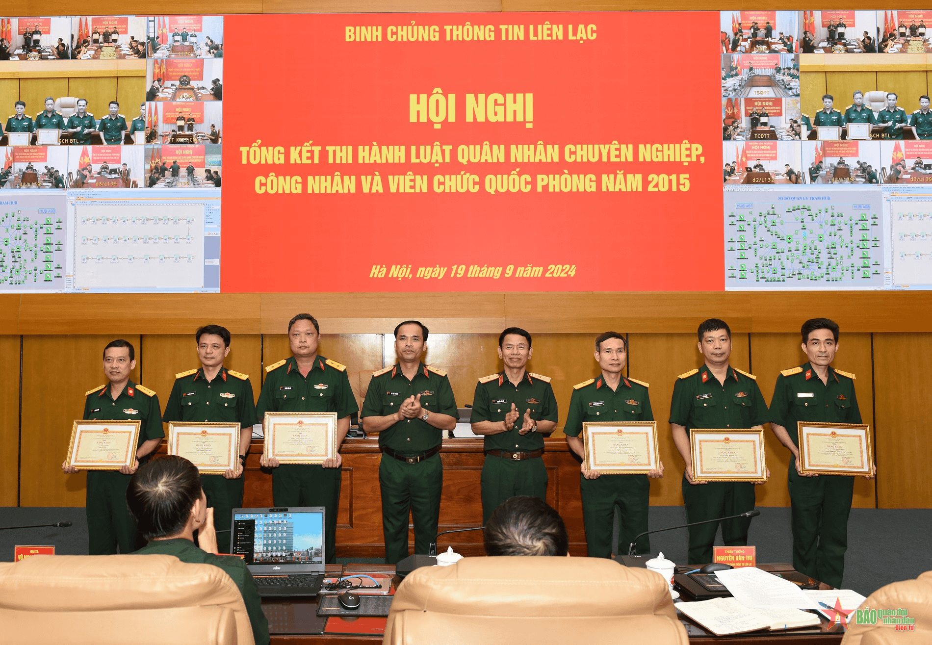 Binh chủng Thông tin liên lạc tổng kết thi hành Luật Quân nhân chuyên nghiệp, công nhân và viên chức quốc phòng