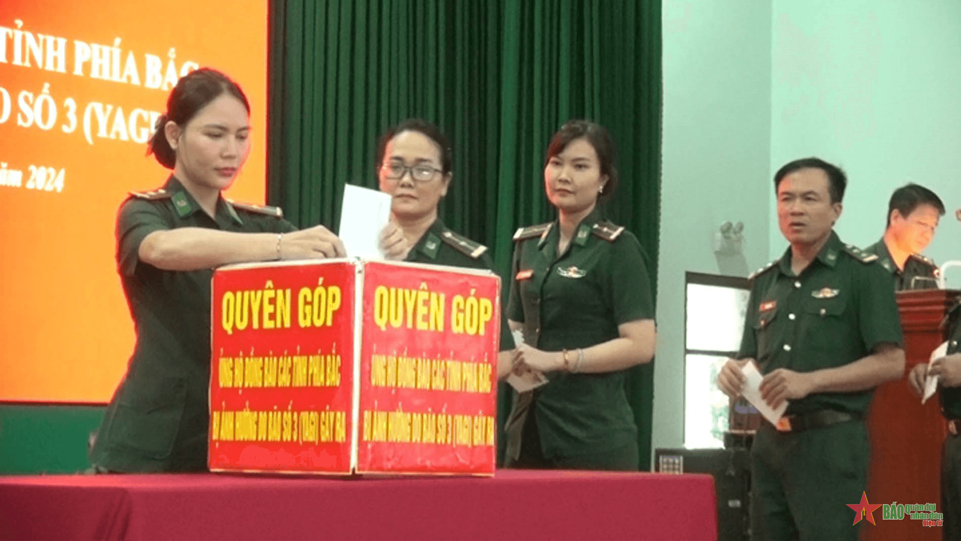 Bộ đội Biên phòng tỉnh Tây Ninh: Hơn 400 triệu đồng ủng hộ đồng bào bão, lũ