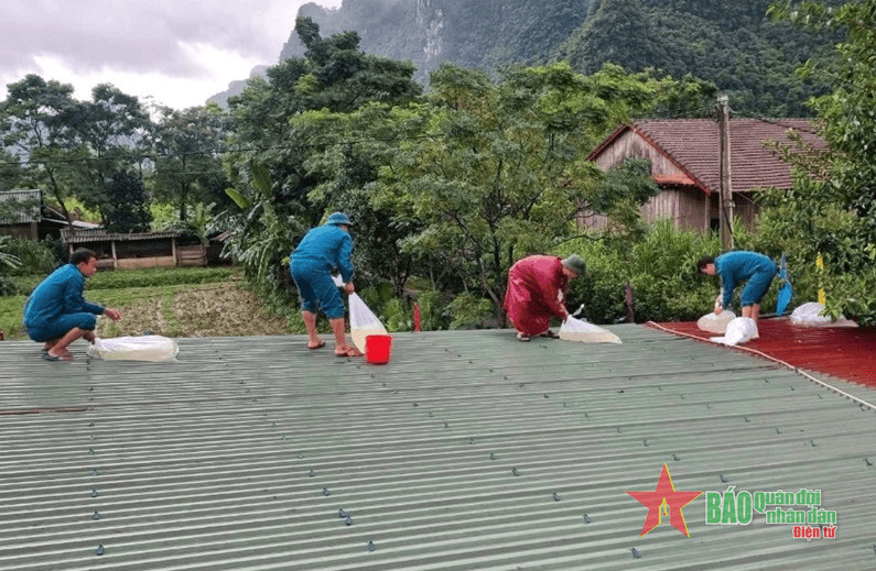Quân đội sẵn sàng ứng phó với bão số 4 và mưa lũ