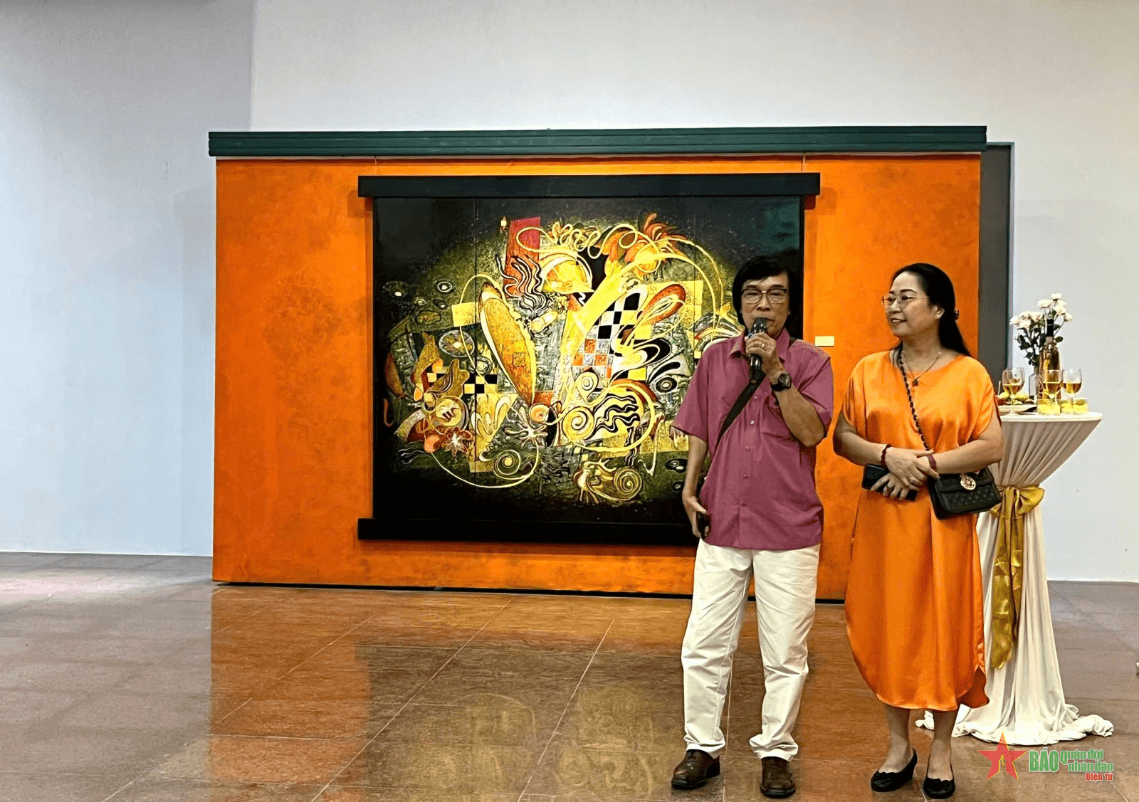 Triển lãm bộ sưu tập tranh sơn mài của họa sĩ Hùng Khuynh