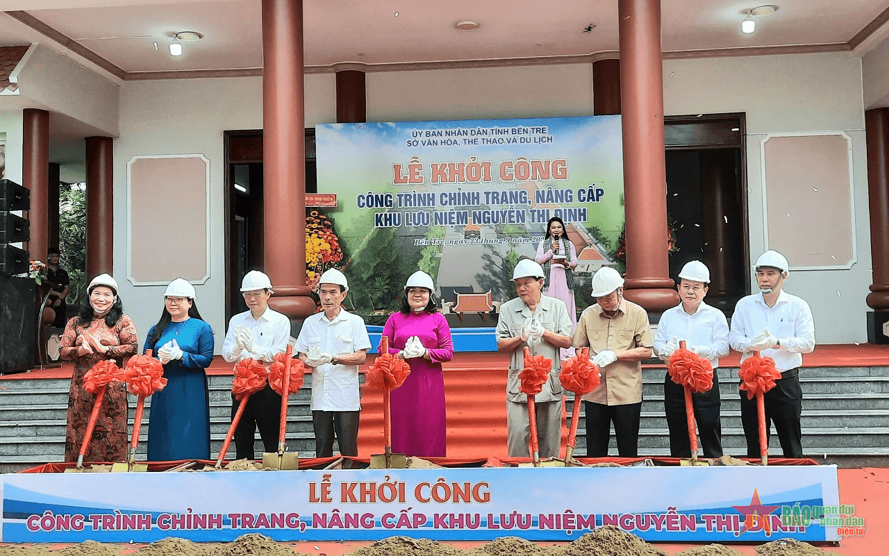 Bến Tre: Nâng cấp đền thờ Nữ tướng Nguyễn Thị Định