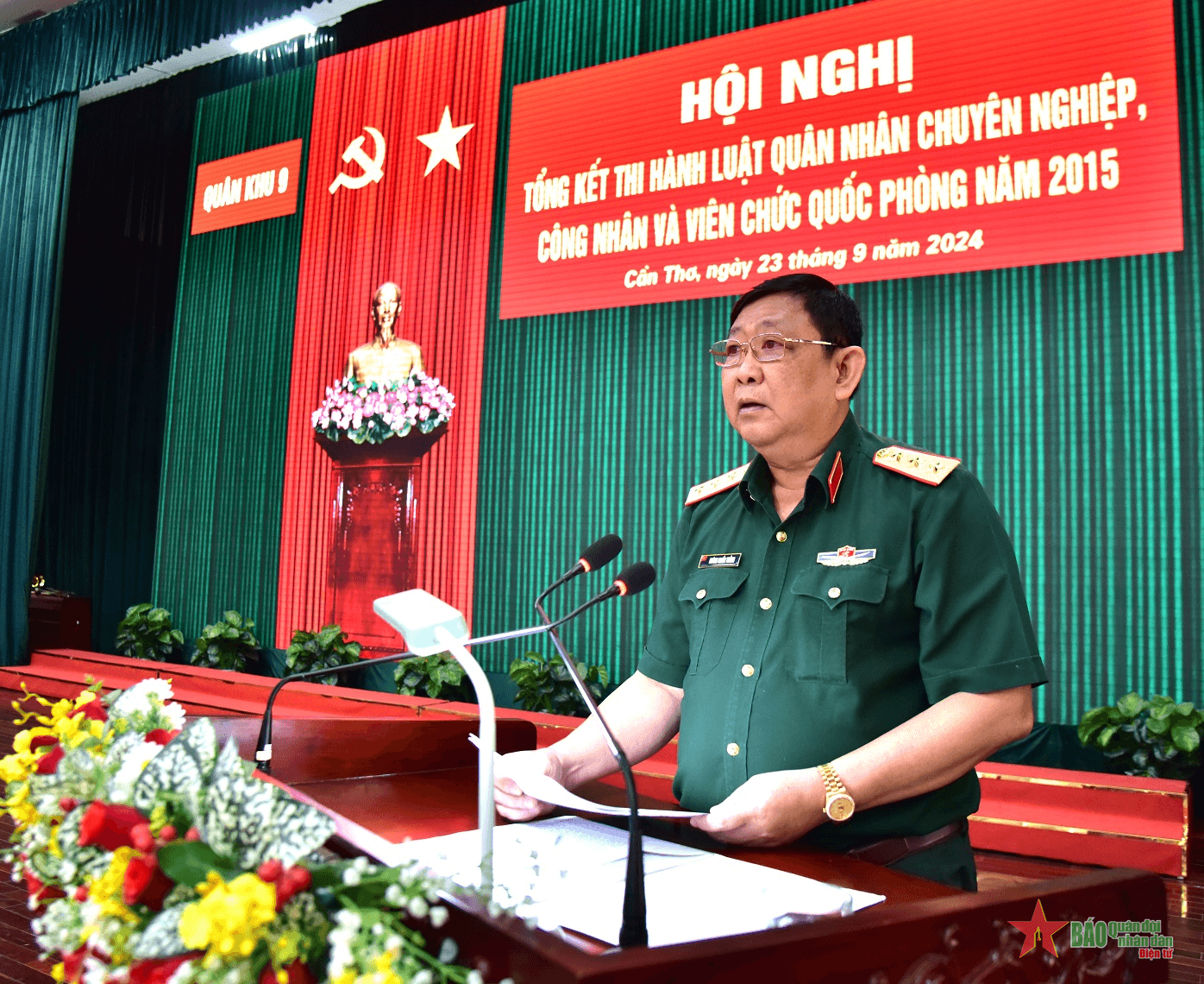 Quân khu 9 tổng kết thi hành Luật Quân nhân chuyên nghiệp, Công nhân và Viên chức quốc phòng