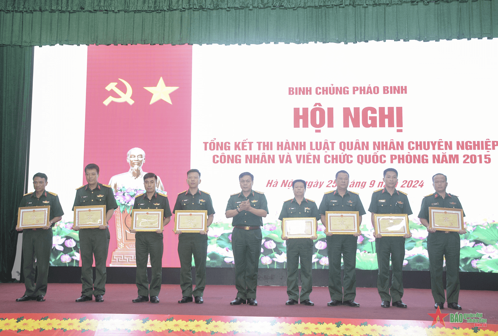 Binh chủng Pháo binh tổng kết Luật Quân nhân chuyên nghiệp, công nhân và viên chức quốc phòng