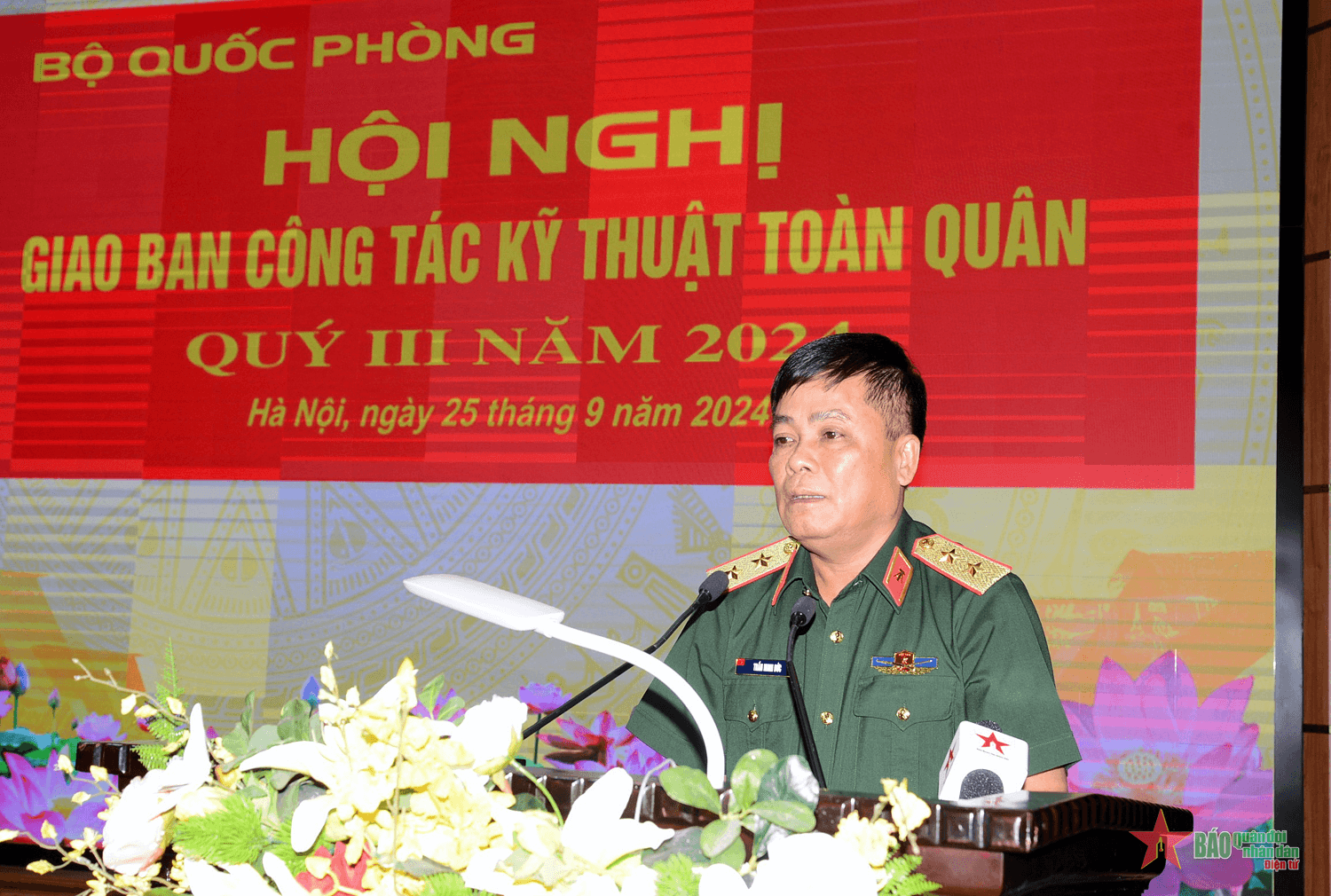 Trung tướng Trần Minh Đức: Tập trung hoàn thành tốt nhiệm vụ công tác kỹ thuật năm 2024