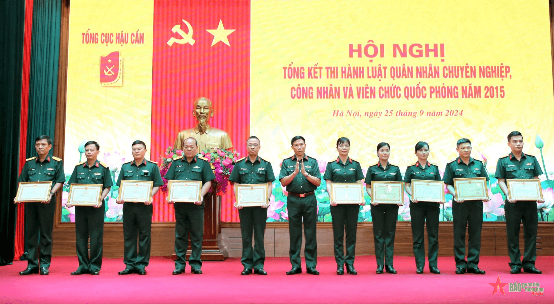 Tổng cục Hậu cần tổng kết thi hành Luật Quân nhân chuyên nghiệp, công nhân và viên chức quốc phòng