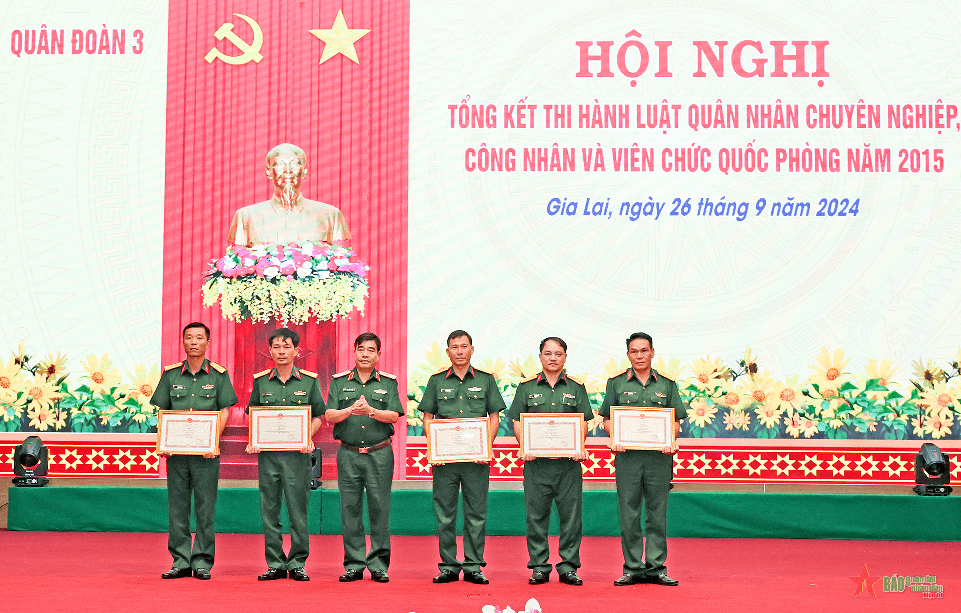 Quân đoàn 3: Tổ chức Hội nghị tổng kết thi hành Luật Quân nhân chuyên nghiệp, công nhân và viên chức quốc phòng