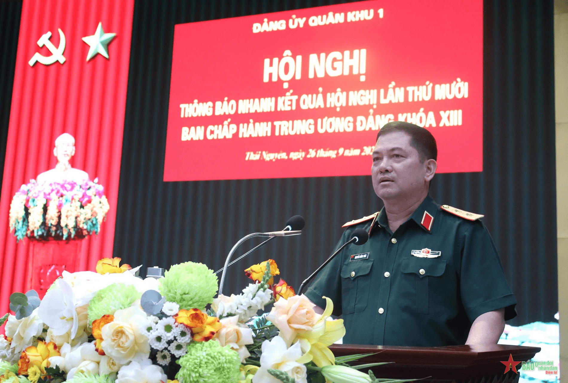 Đảng ủy Quân khu 1 thông báo nhanh kết quả Hội nghị lần thứ 10, Ban Chấp hành Trung ương Đảng khóa XIII