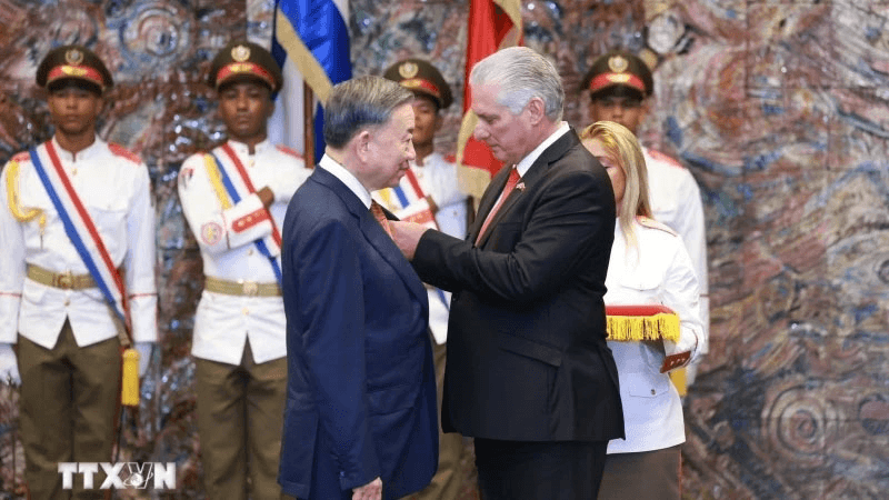 Cuba trao Huân chương Jose Marti tặng Tổng Bí thư, Chủ tịch nước Tô Lâm