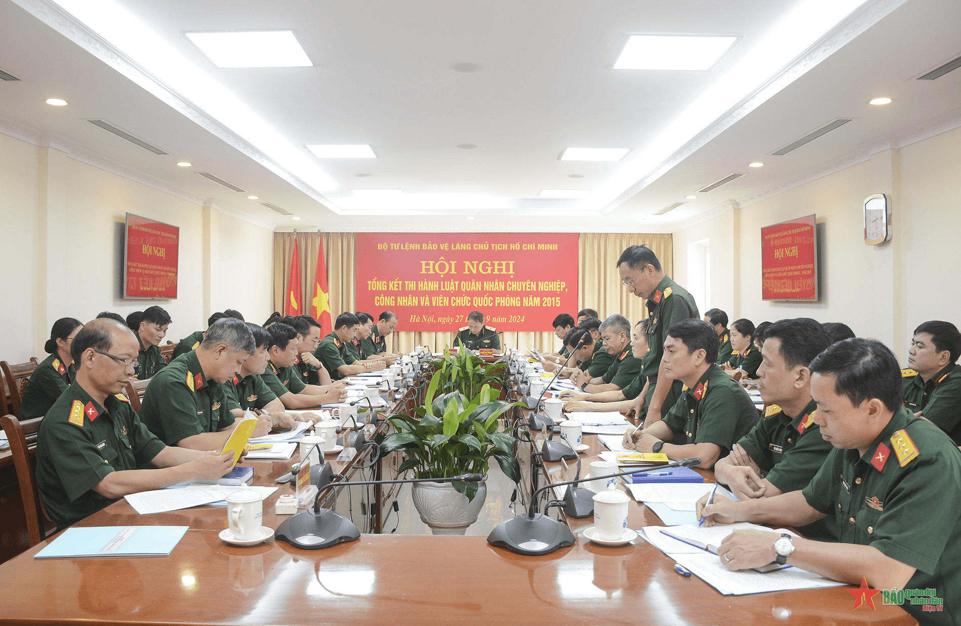 Bộ tư lệnh Bảo vệ Lăng Chủ tịch Hồ Chí Minh tổng kết Luật Quân nhân chuyên nghiệp, công nhân và viên chức quốc phòng