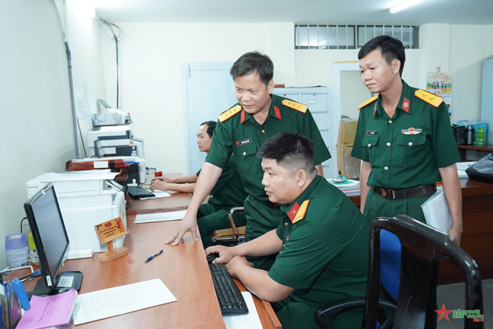 Quân khu 7 kiểm tra chuyển đổi số tại Bộ tư lệnh TP Hồ Chí Minh