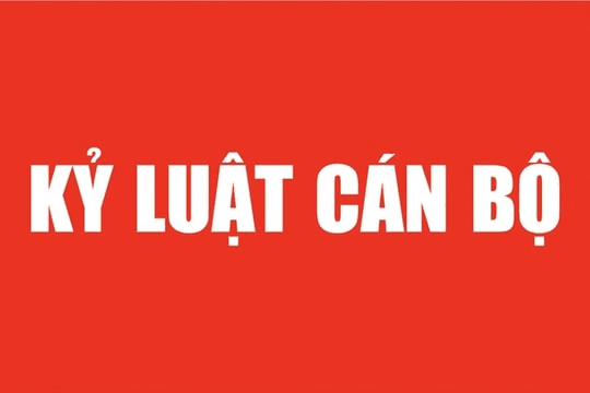 Kỷ luật Phó giám đốc Sở Tài nguyên và Môi trường tỉnh Quảng Trị