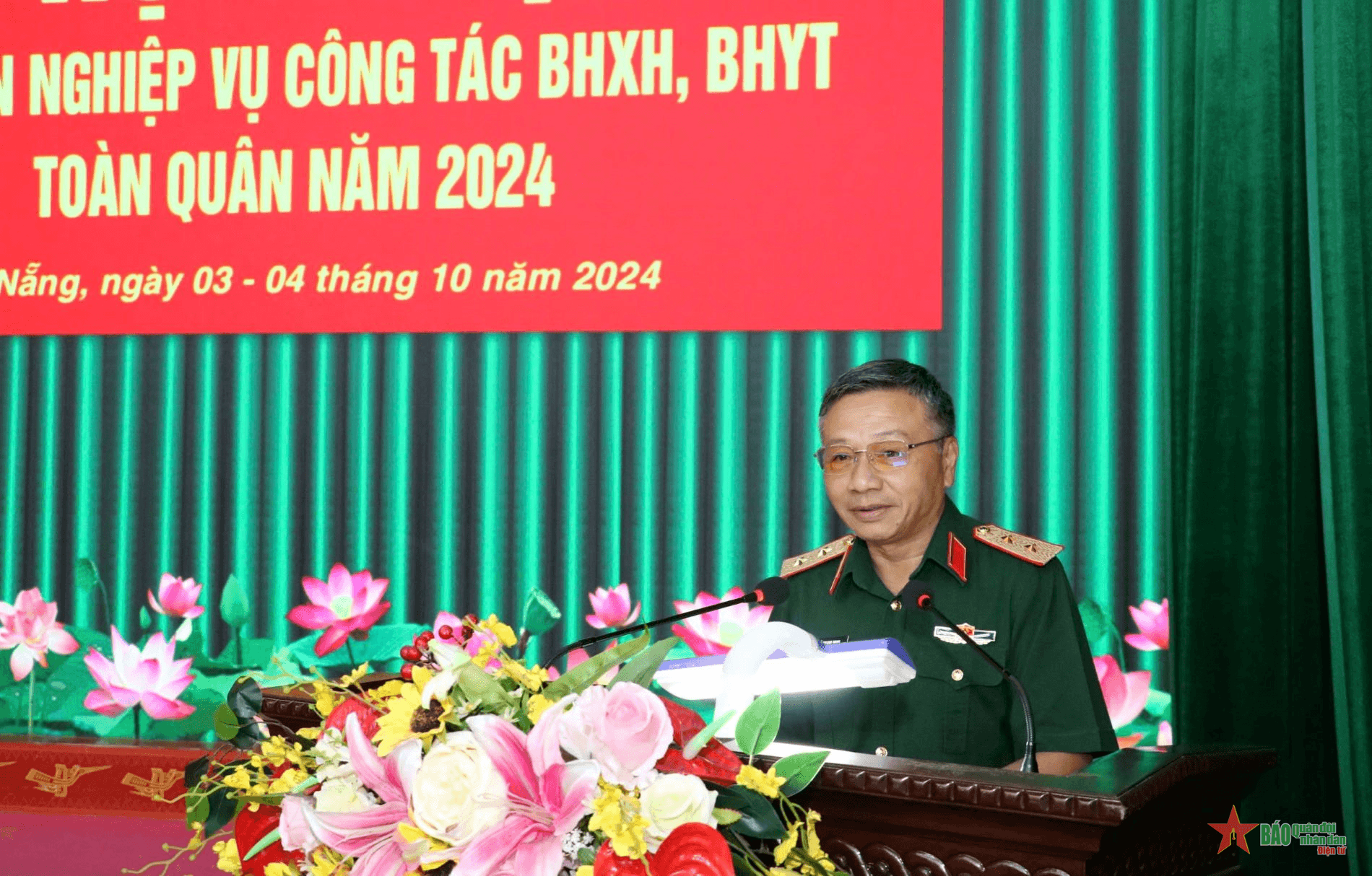 Khai mạc Hội nghị tập huấn nghiệp vụ công tác bảo hiểm xã hội, bảo hiểm y tế toàn quân năm 2024