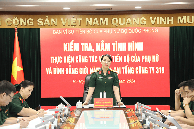 Tổng công ty 319 Bộ Quốc phòng thực hiện tốt công tác Vì sự tiến bộ của phụ nữ và bình đẳng giới
