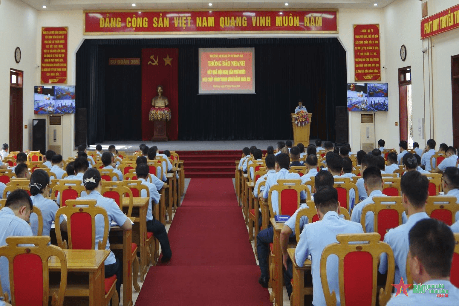 Đảng ủy Sư đoàn 365 thông báo nhanh kết quả Hội nghị lần thứ 10 Ban Chấp hành Trung ương Đảng khóa XIII