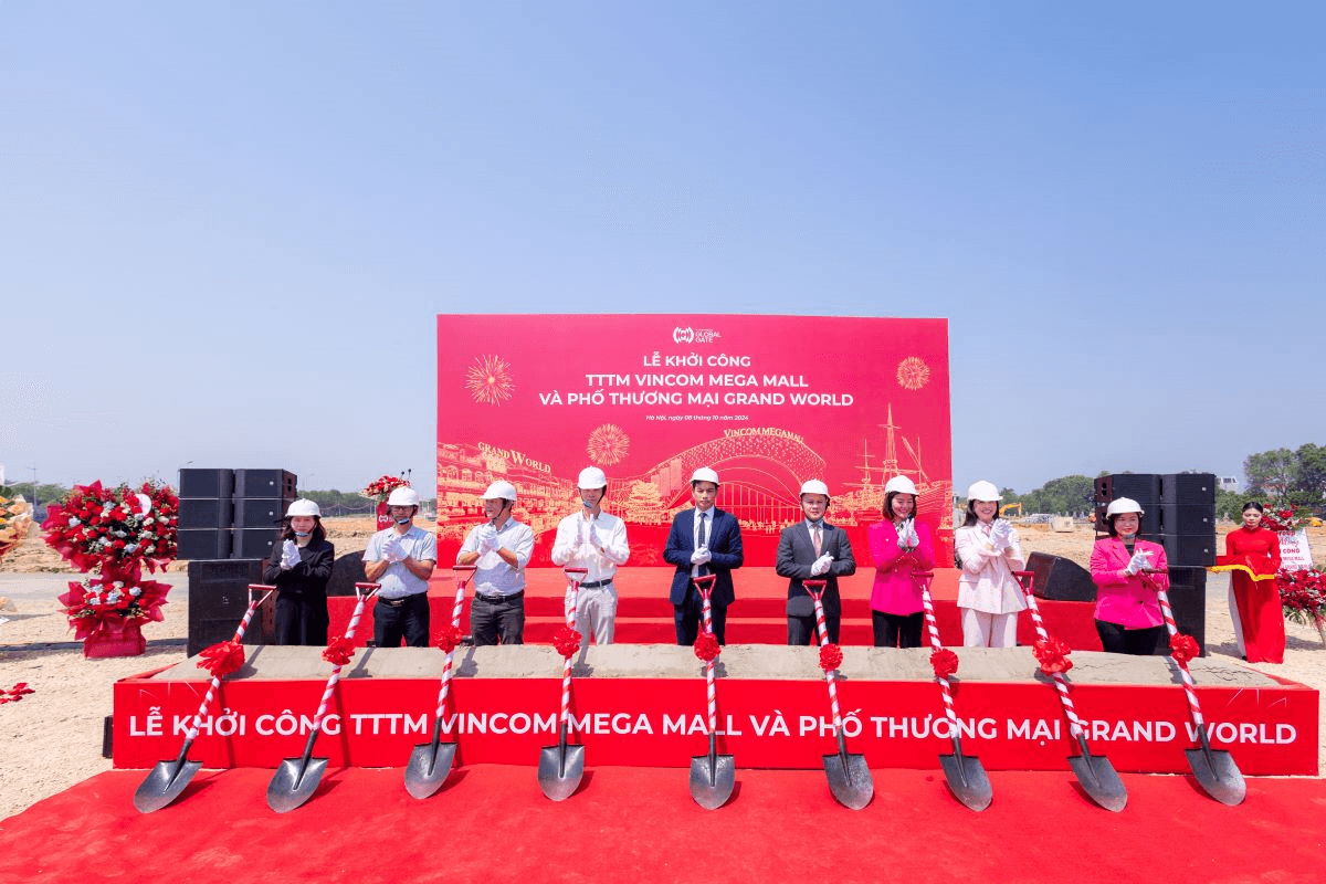 Khởi công Vincom Mega Mall và phố thương mại Grand World tại Vinhomes Global Gate