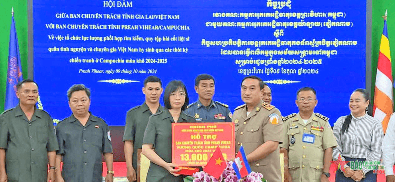 Ban chuyên trách tỉnh Gia Lai hội đàm với Ban chuyên trách 3 tỉnh Đông Bắc Campuchia