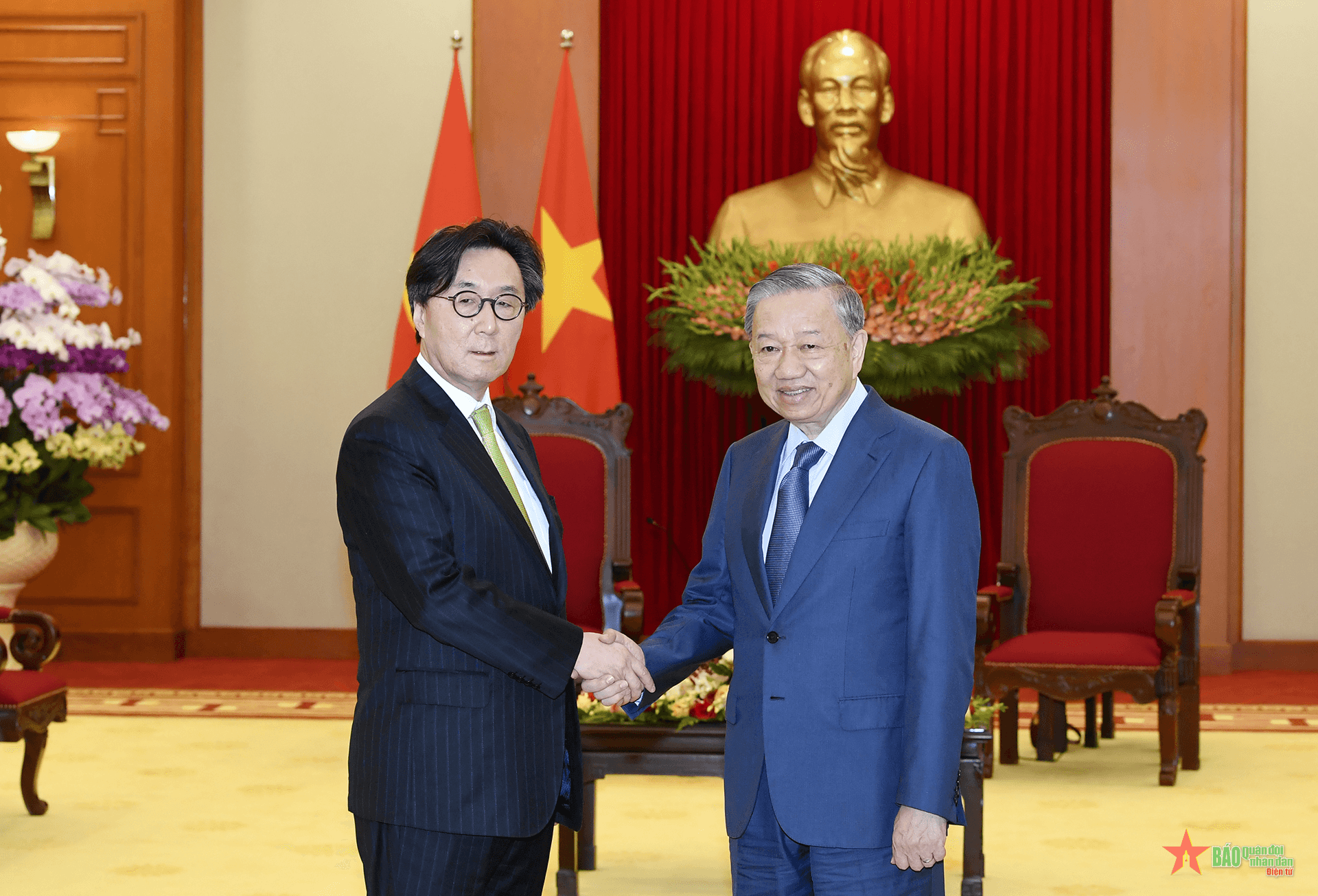 Tổng Bí thư, Chủ tịch nước Tô Lâm tiếp Cố vấn đặc biệt về ngoại giao, an ninh của Tổng thống Hàn Quốc