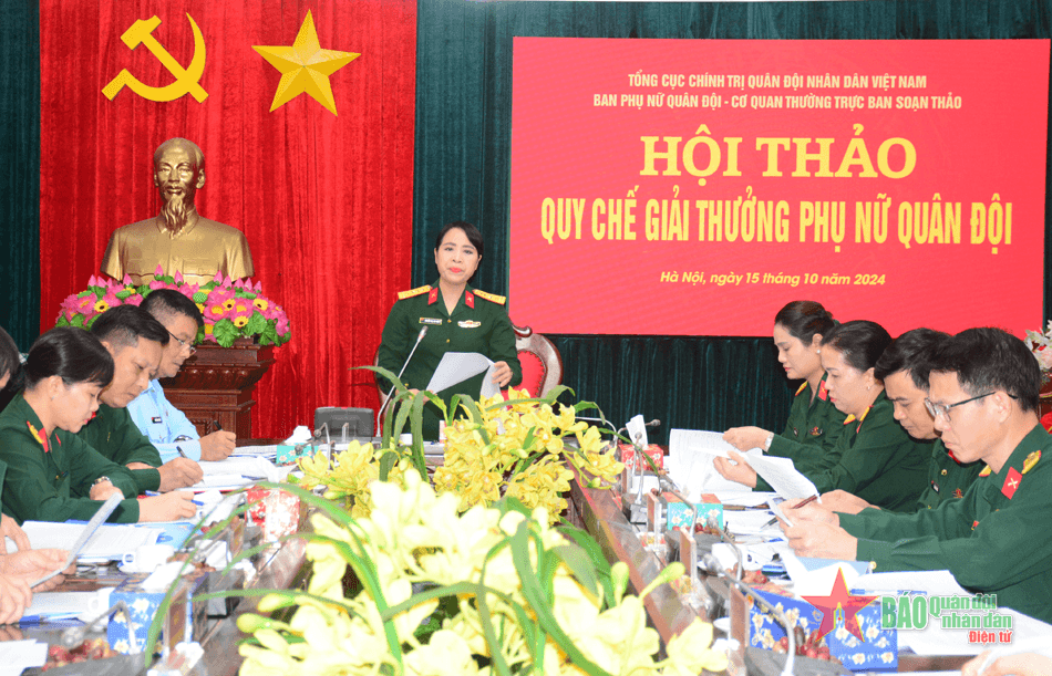 Xây dựng Quy chế Giải thưởng Phụ nữ Quân đội