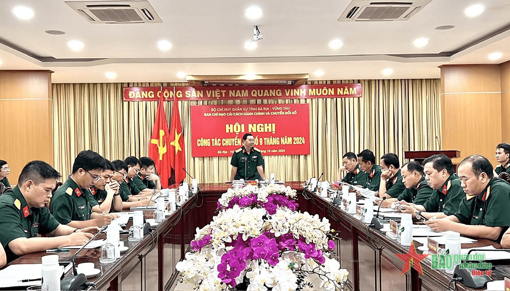 Bộ CHQS tỉnh Bà Rịa-Vũng Tàu tích cực thực hiện công tác chuyển đổi số