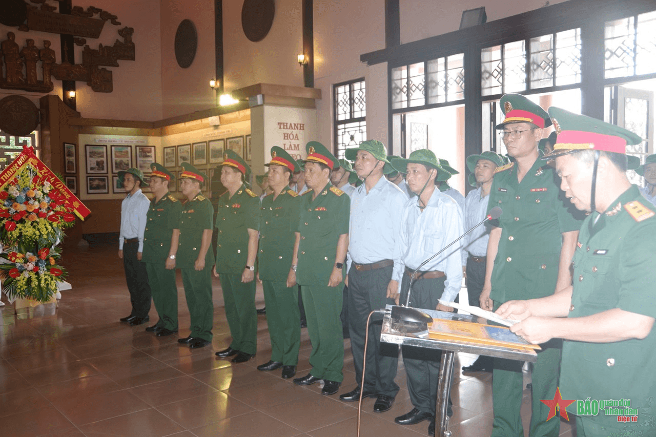 Thanh Hóa: Lễ xuất quân thực hiện nhiệm vụ tìm kiếm, quy tập hài cốt liệt sĩ hy sinh tại Lào
