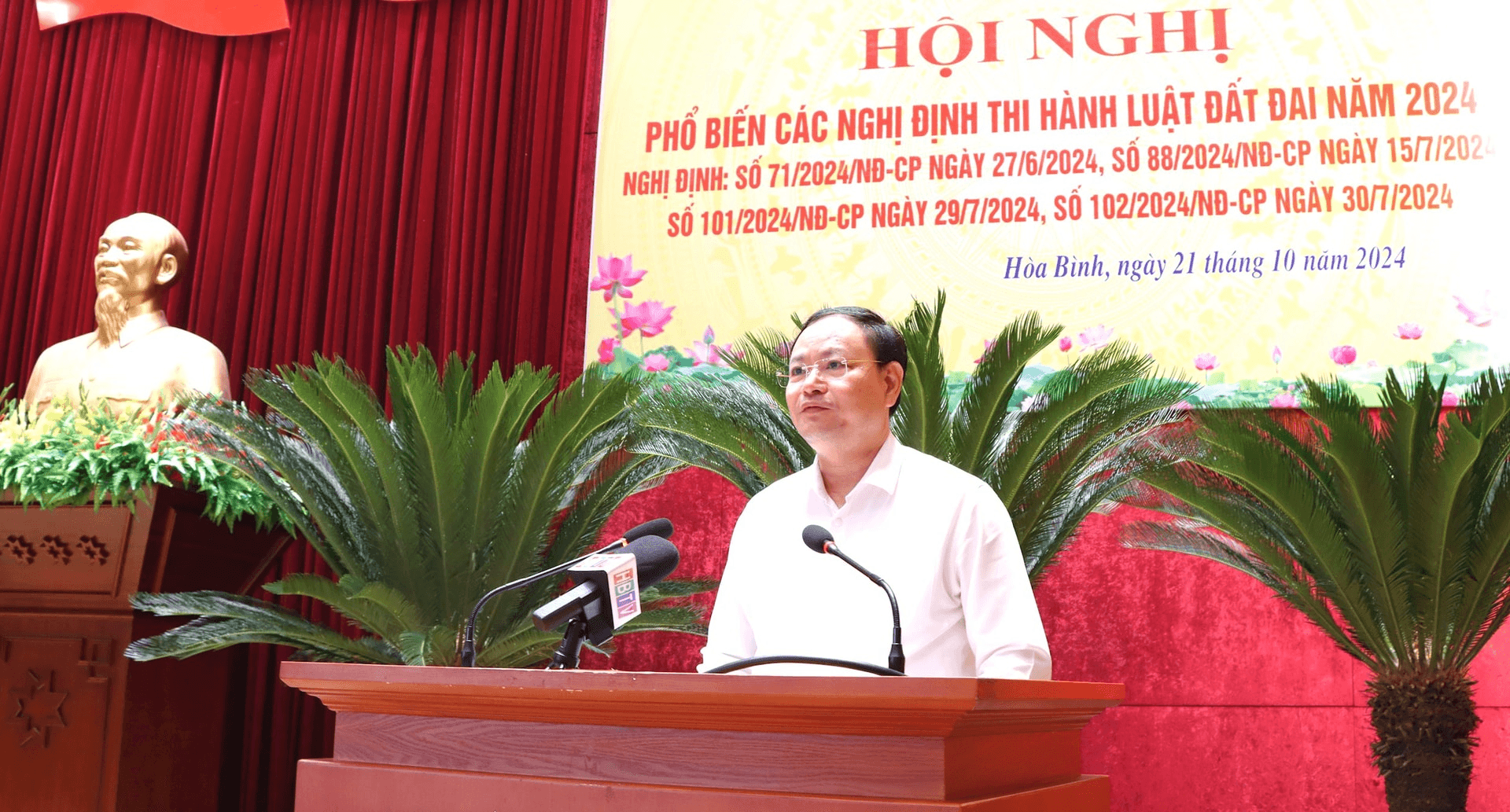Phổ biến các Nghị định thi hành Luật Đất đai năm 2024 tại Hòa Bình
